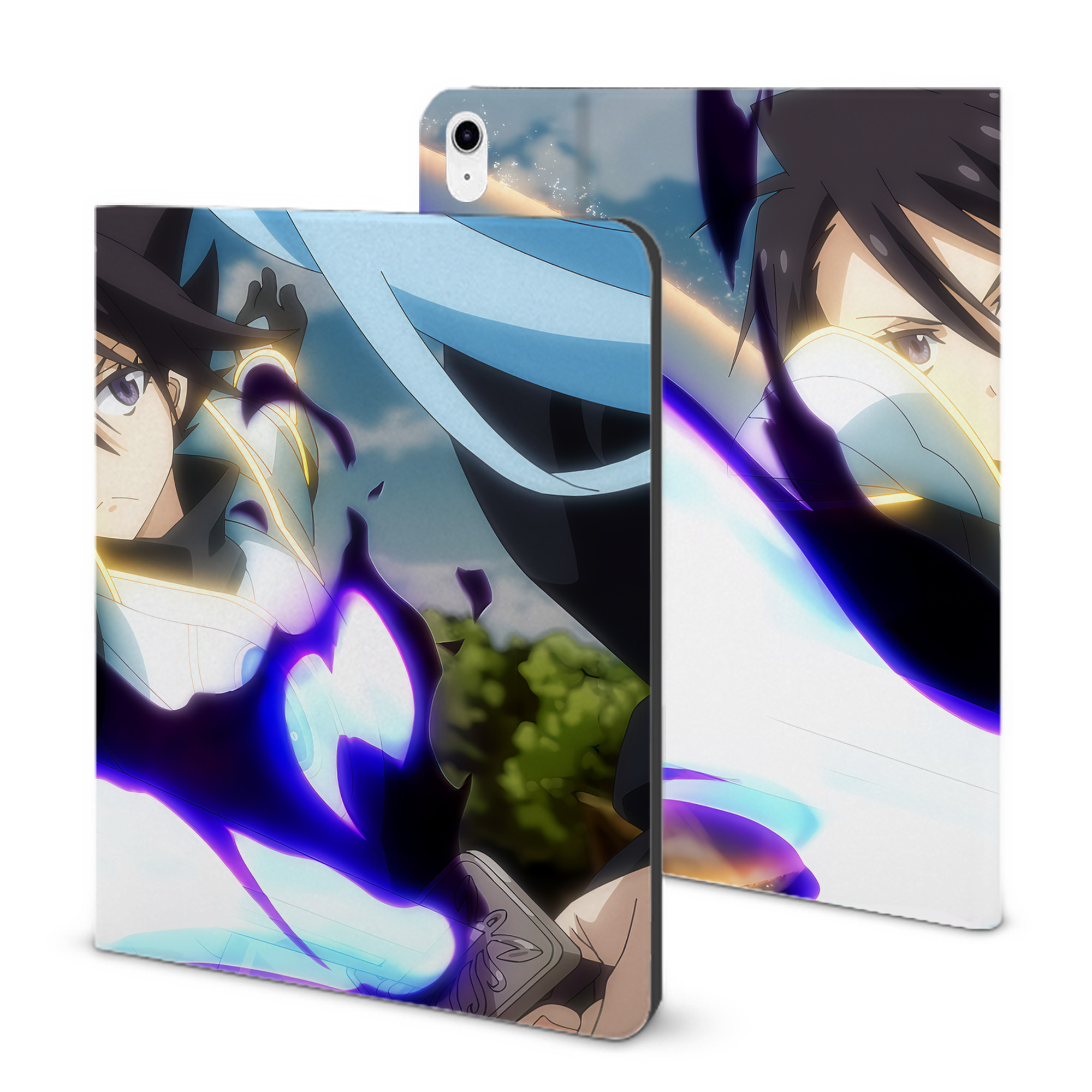 （画像用） 転スラ Regarding Reincarnated to Slime IPad ケース ブック型 PUレザー TPU 耐衝撃 軽量 薄型 ペン収納なし 全面保護 IPad 各モデル対応
